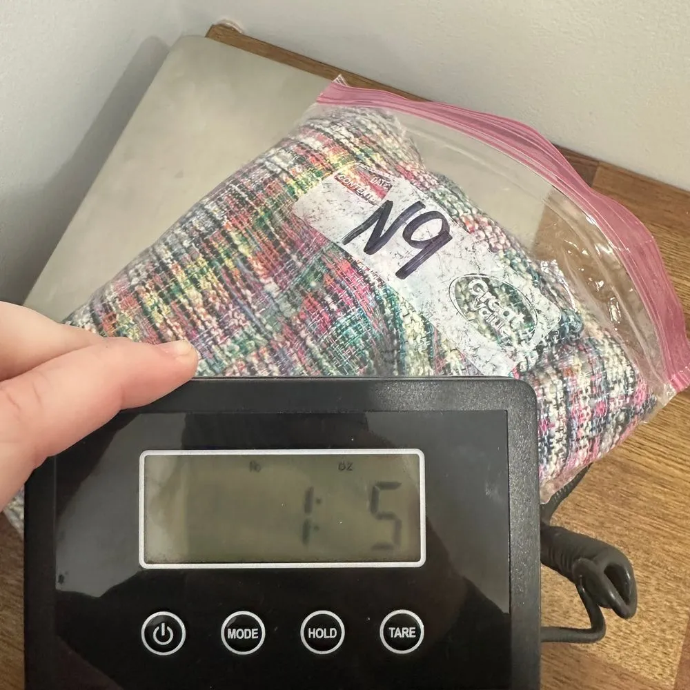 Akris Punto Multicolored Bleached Denim Dress 4 Tweed Plaid Career Fringe‎ NWT - Image 10