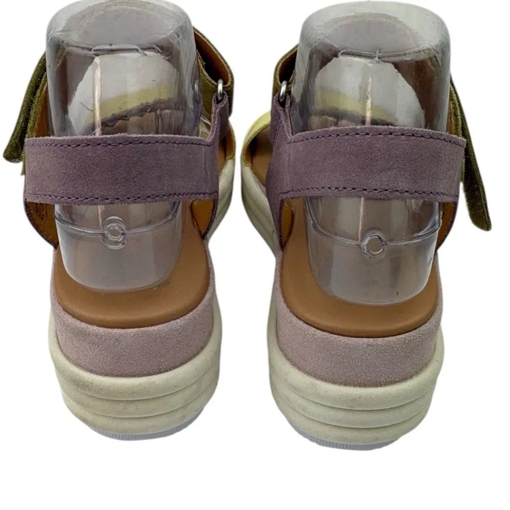 Sorel Cameron Platform Sandal Womens 8 Yellow Green Cottage Whimsical Girly Twee - Image 5