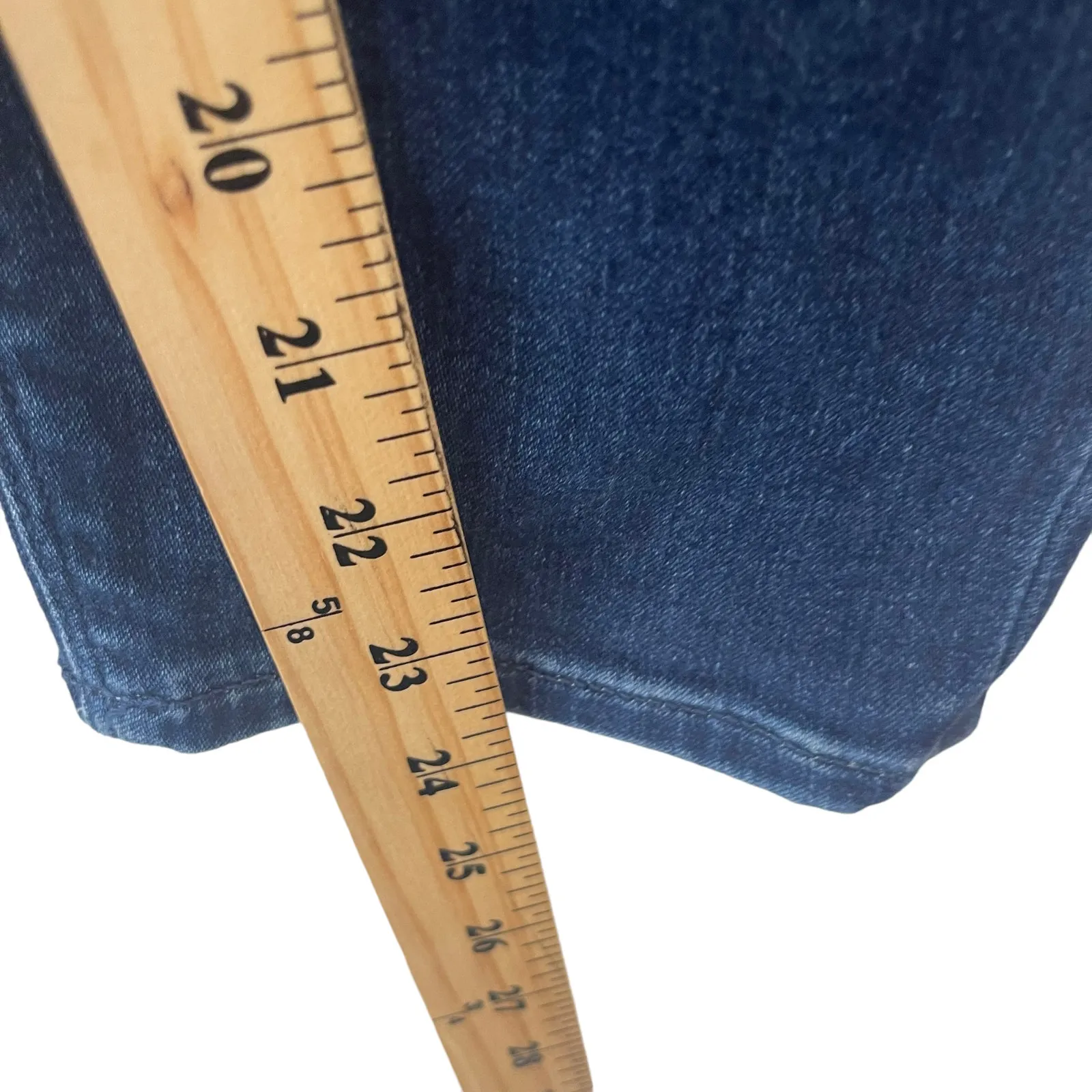 ASOS Denim Women's Plus Size 34/28 High Rise‎ Dark Wash Cropped Jeans - Image 10