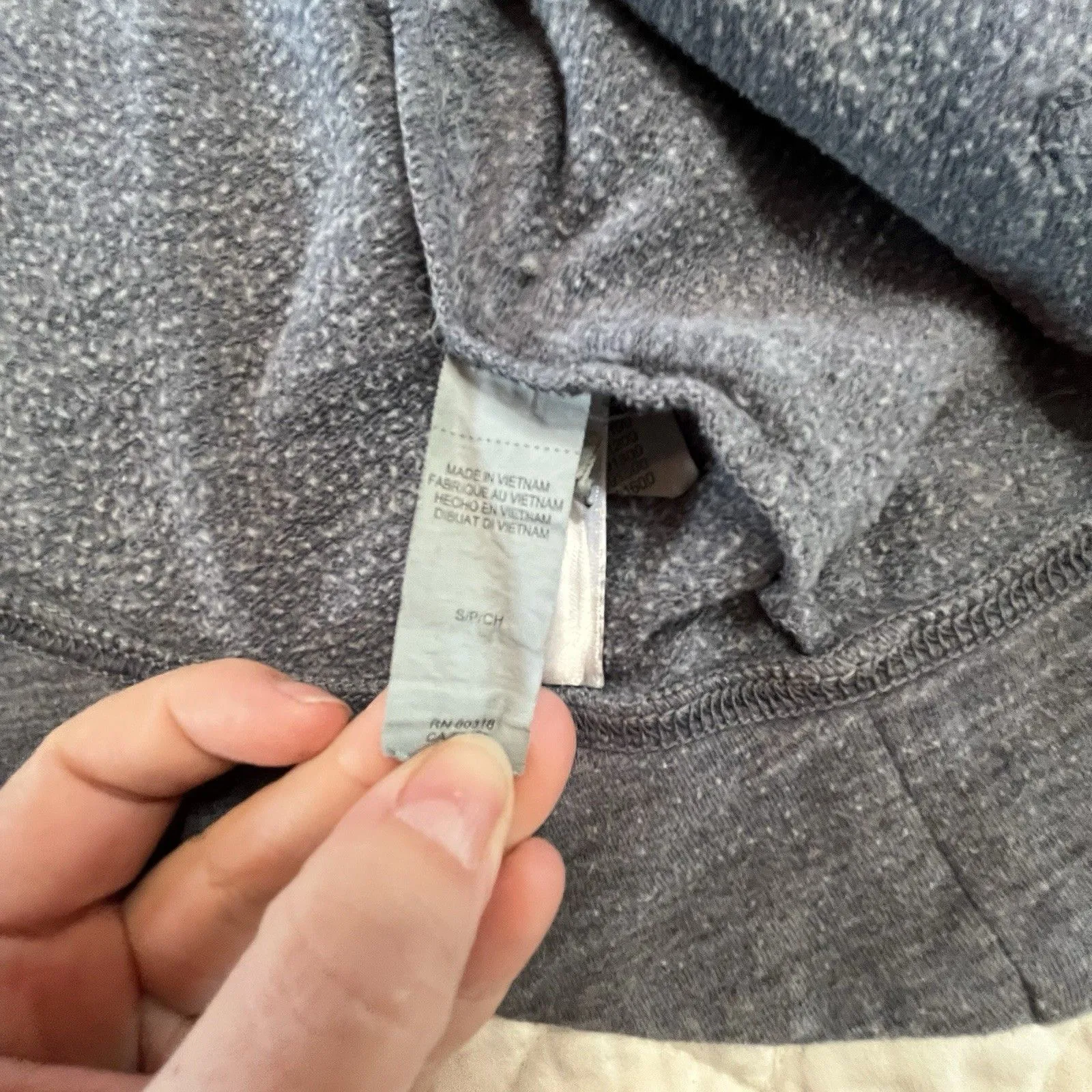 Y2K Lucky Brand Sweatsuit Open Back Terry Velvet Soft Gray Size Small Cuffed - Image 9