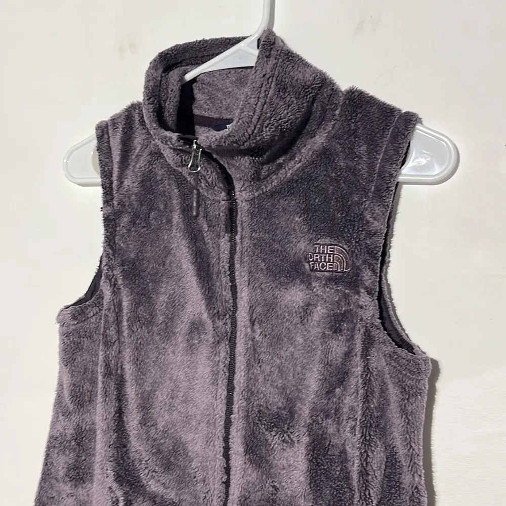 The North Face Ashen Purple Osito Furry Fuzzy Vest Size Small - Image 3