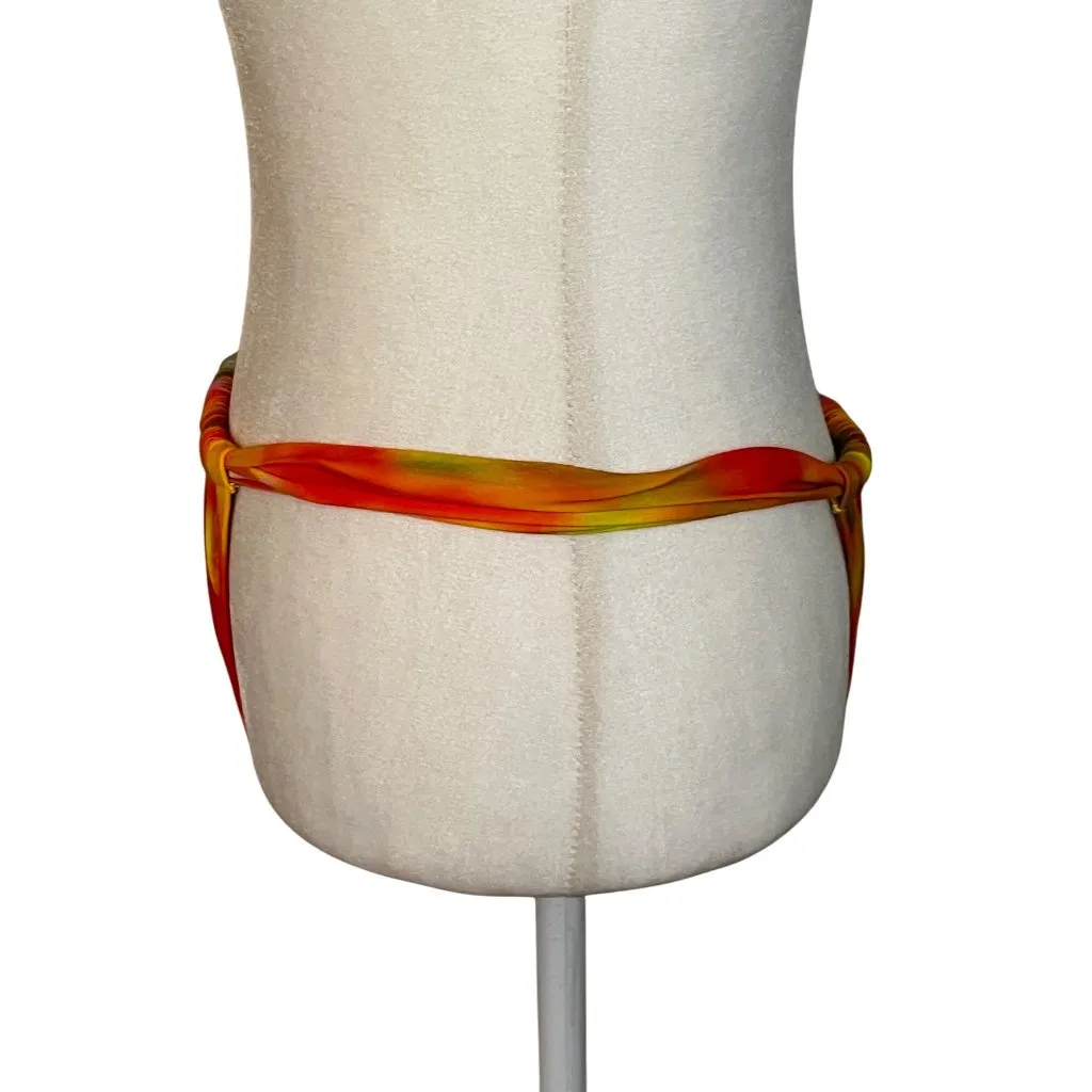 BANANHOT Shell Bikini Bottoms in Sunrise Small New Womens Swimsuit Orange - Image 7