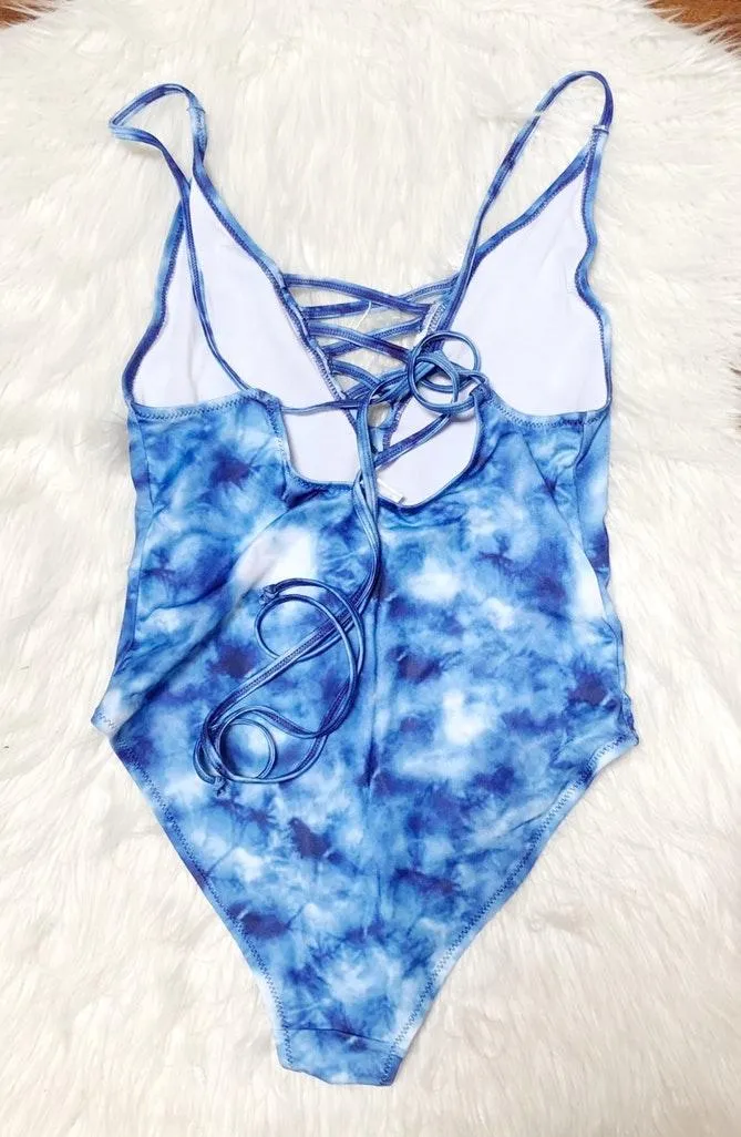 Tie Dye One Piece Swimsuit - Image 3