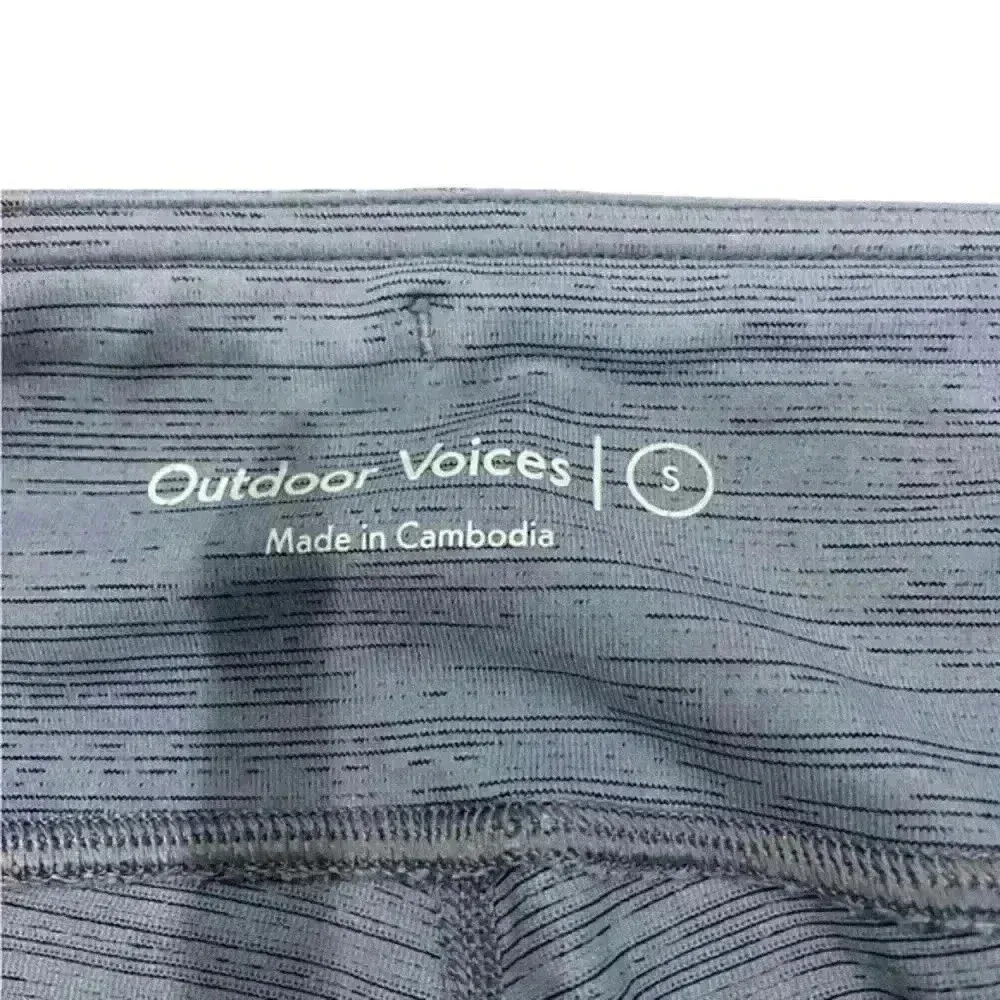 Womens Outdoor Voices 3/4‎ Warmup Midrise Leggings Lake Size S RN147908 EUC - Image 3