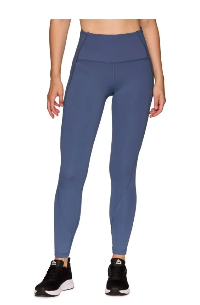 RBX Active Full Length High Waisted Blue Leggings with Pockets XL New - Image 1