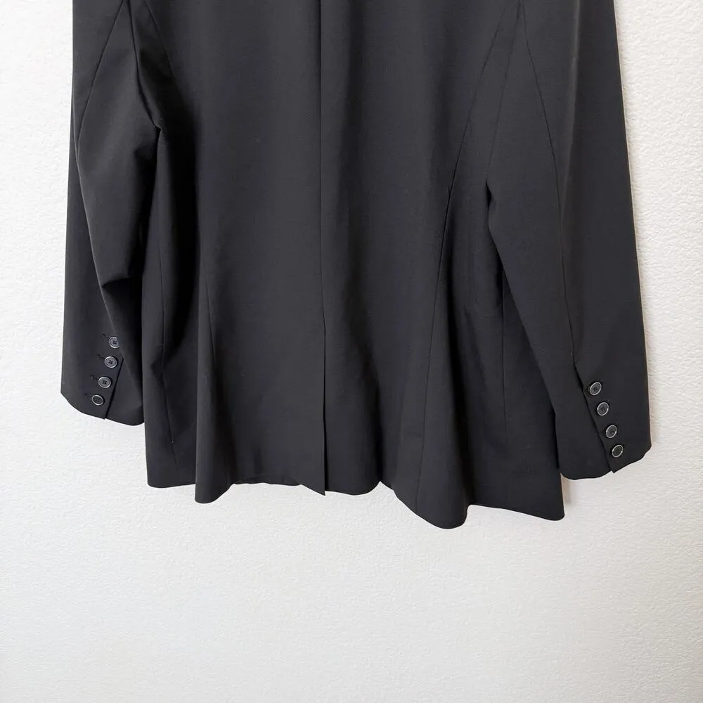 [Universal Standard] Black Rio Wool Blend Blazer Jacket Work Office 14 16 Small - Image 9