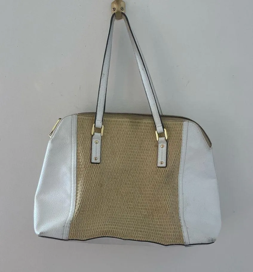 adorable lauren by ralph lauren bag white and tan - Image 3