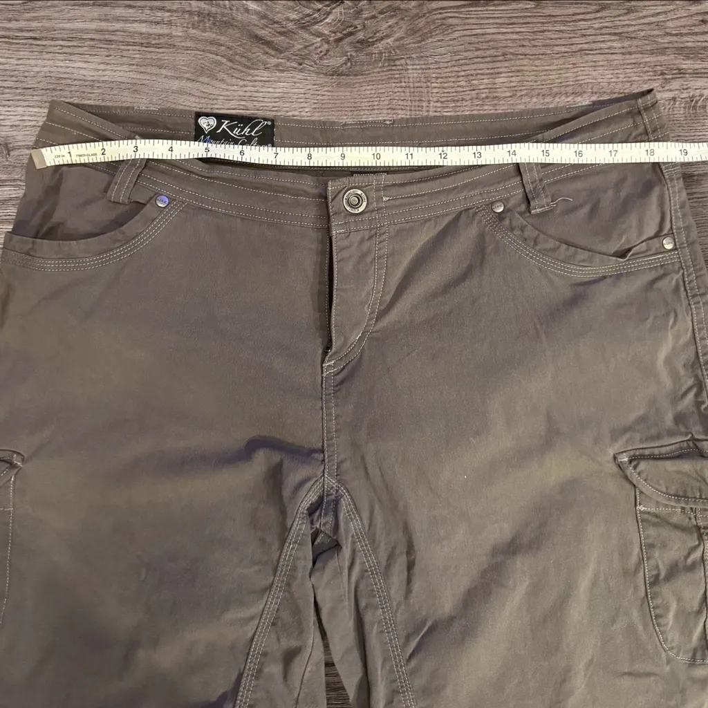 KÜHL Splash 11 Cargo Shorts Women’s Koal Gray Stretch Outdoor Hiking Size 14 - Image 8
