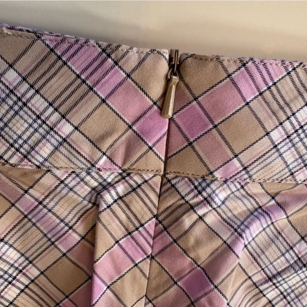 Lady Hagen Purple Plaid Skort Size 8 - Image 5