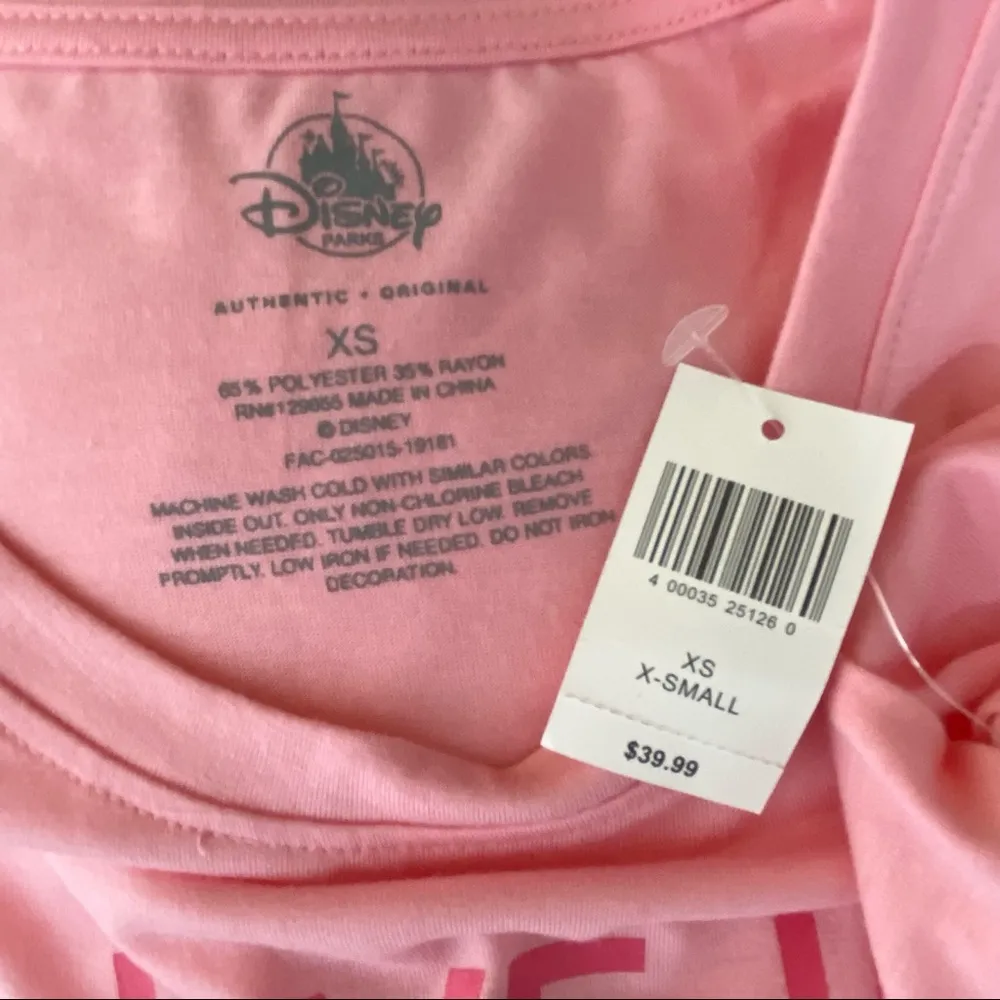 NWT Disney “I LIVE IN FANTASYLAND” Bling T-Shirt Women’s Size XS - Image 6