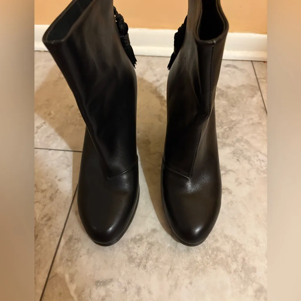 Rag & Bone Tacita Tassel Wedge Booties in Black - Image 7