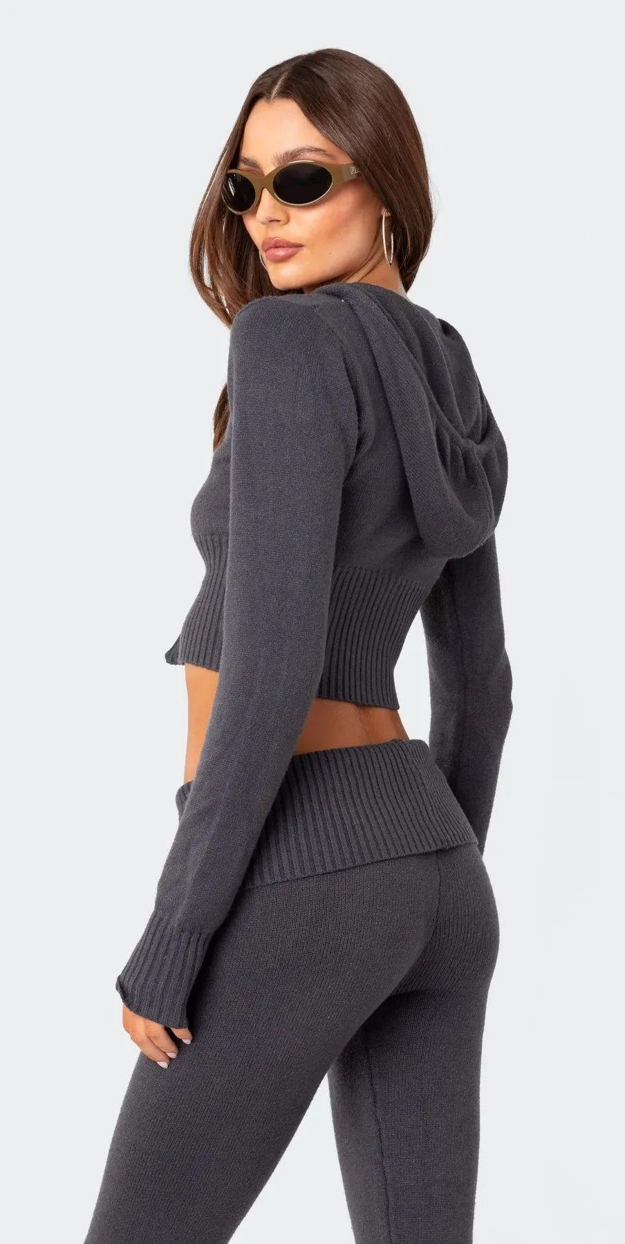 Desiree Knitted Hooded Cardigan - Image 2