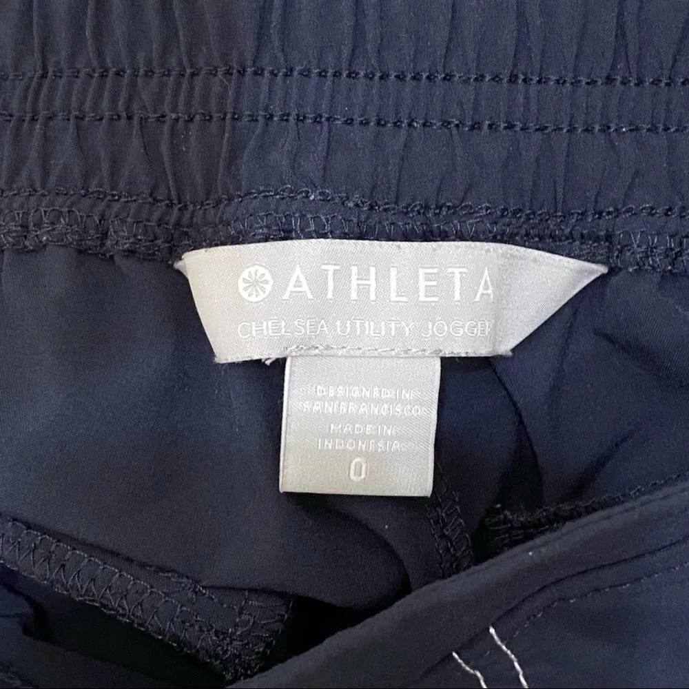ATHLETA Navy Blue Chelsea Utility Joggers Pull On Athletic Pants Size 0 - Image 13