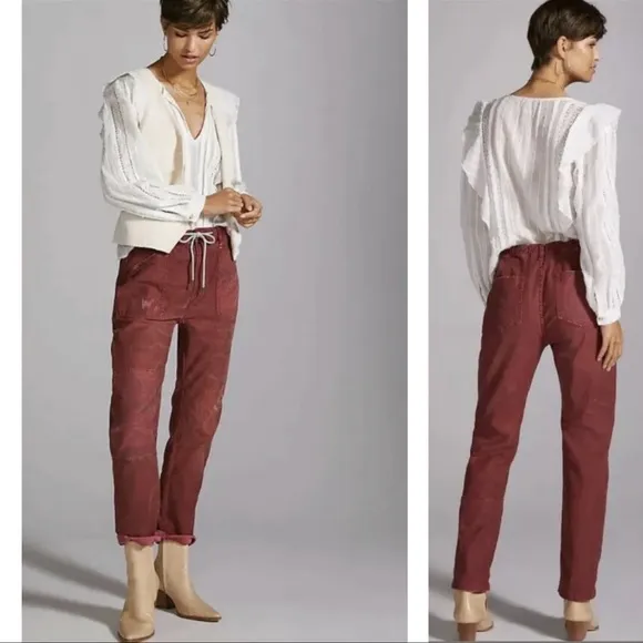 Anthropologie x Pilcro Trailblazer Patchwork Pants - Image 2