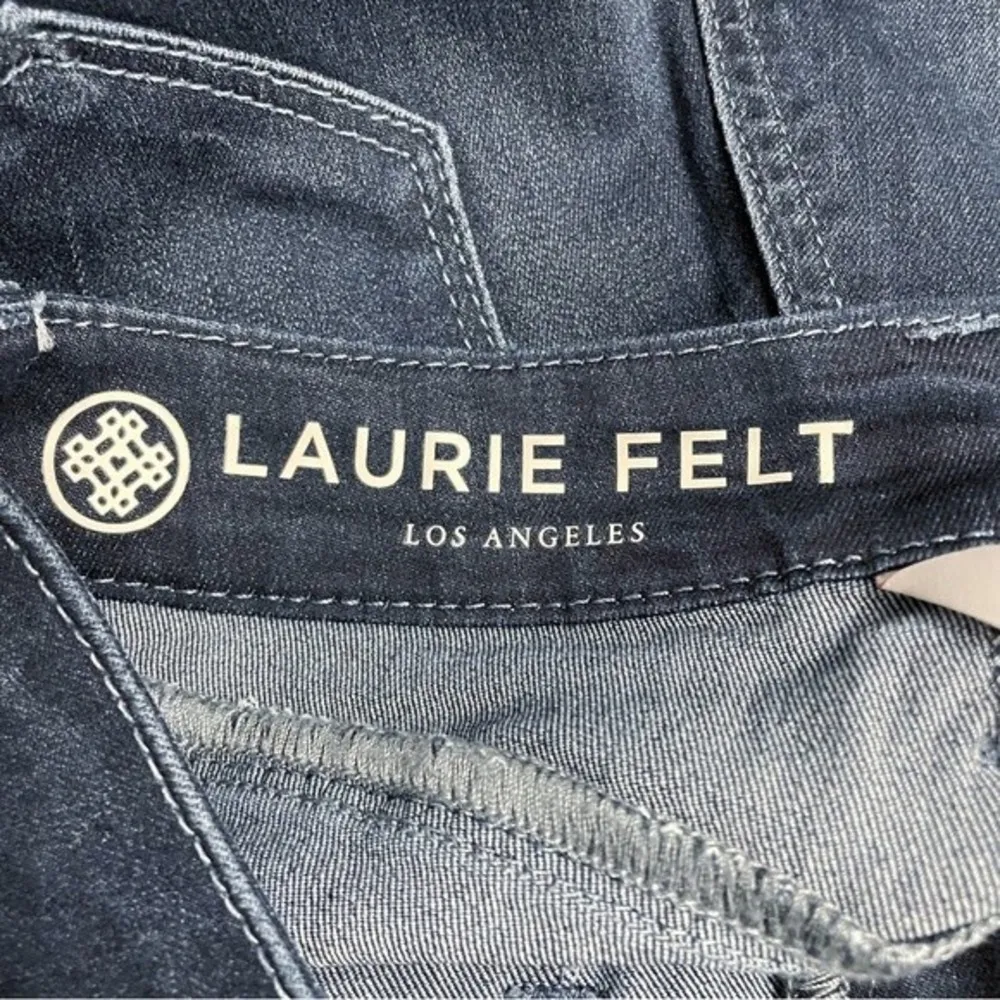Laurie Felt Silky Patch Pocket Baby Bell High Waist Dark Wash Jeans Size XXS | 2 - Image 10