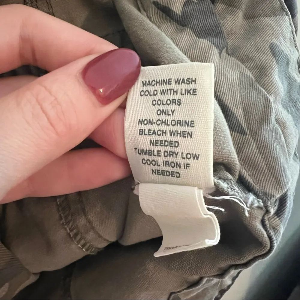 Mudd Camo Trucker Jacket Cotton Zipper Button Size L - Image 9