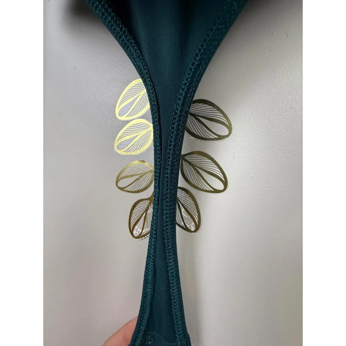 Babaton  by Aritzia Teal Thong Long Sleeve Bodysuit - Size - Small - Image 4