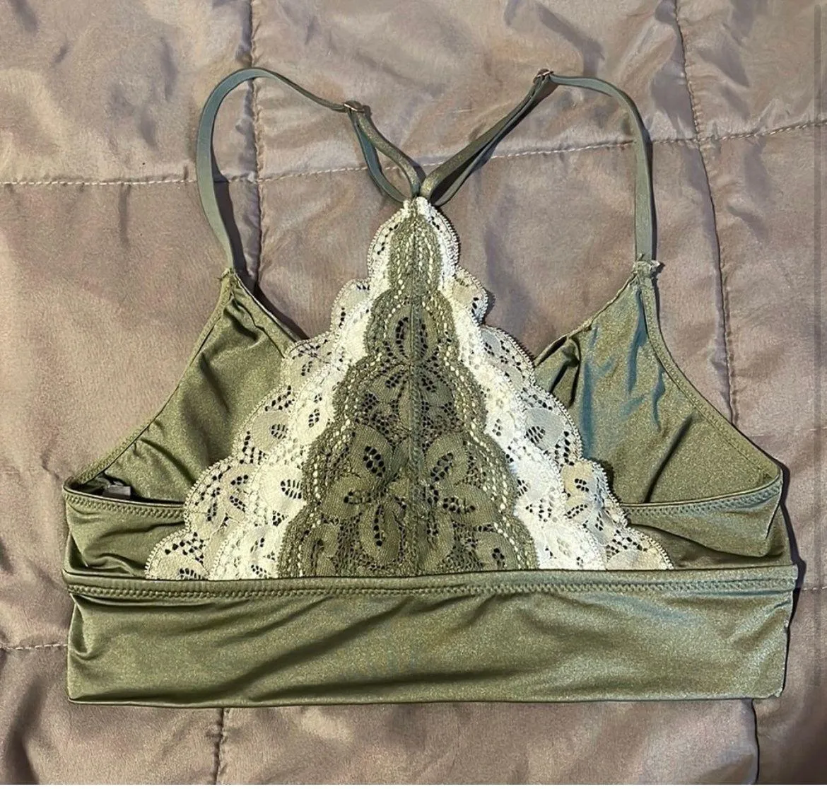 Olive Green Bralette - Image 2