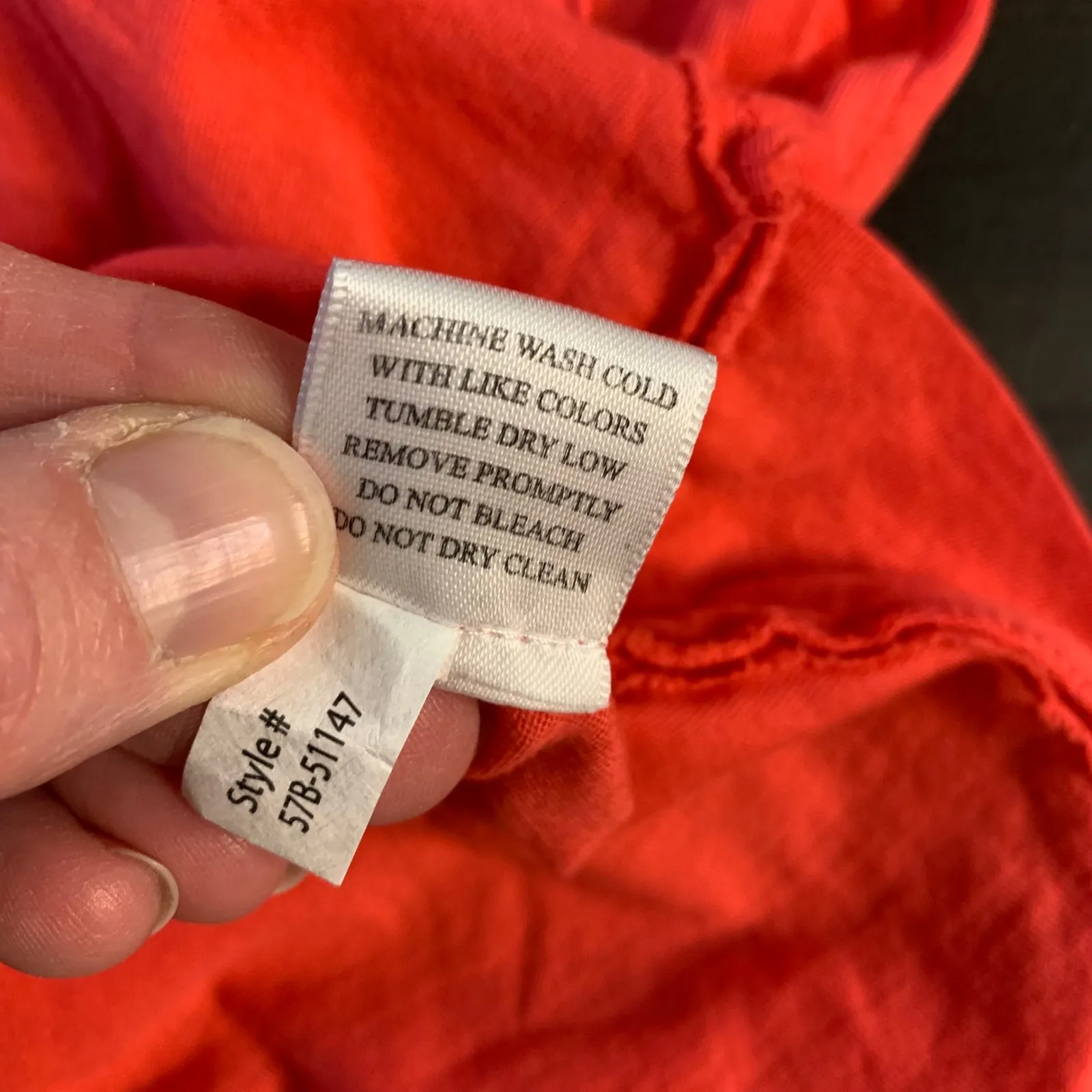 bobi los angeles coral red shirt soft cotton minimalist vibe Womens Medium - Image 5