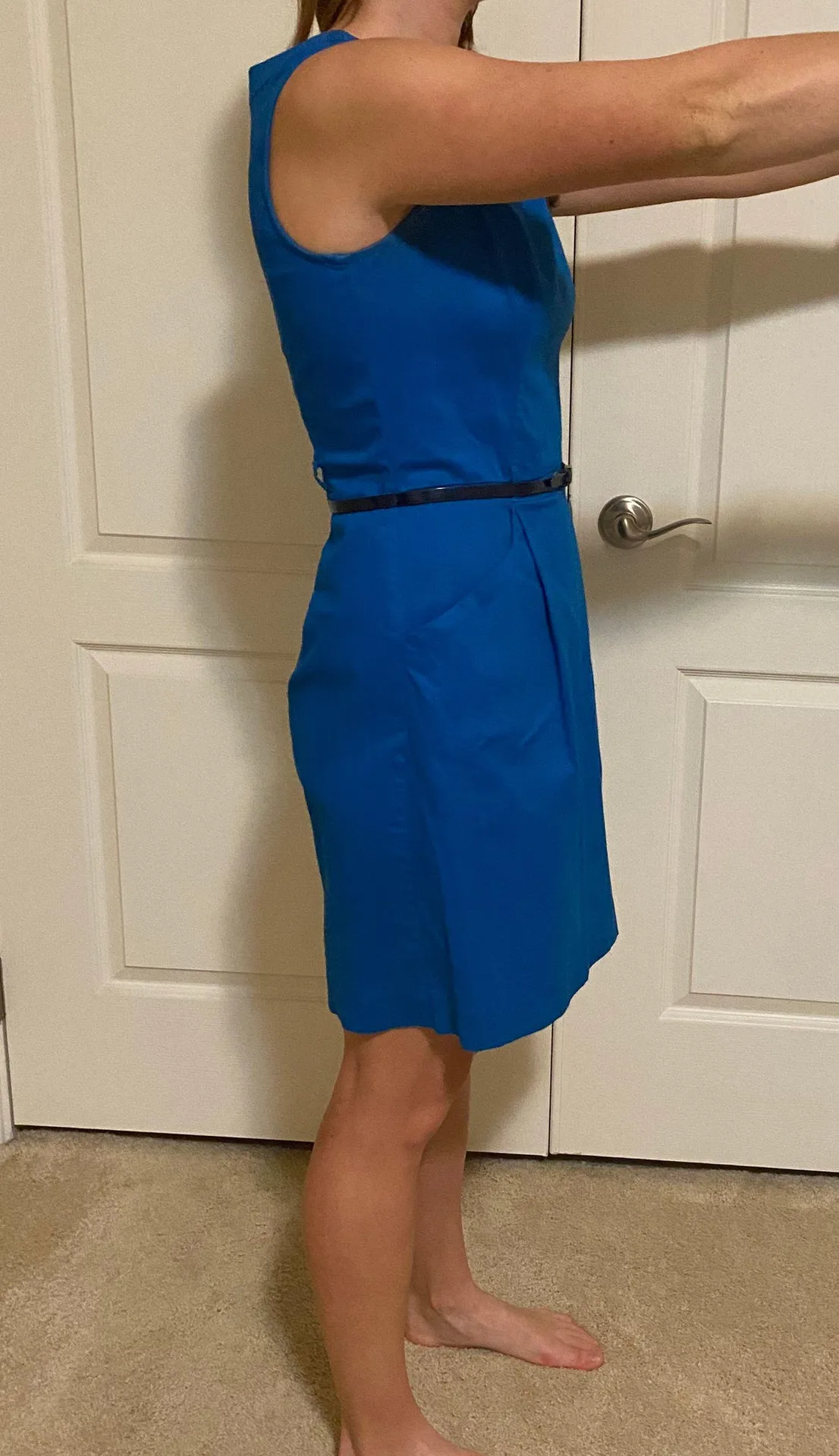 Royal Blue Belted Dress - Image 2