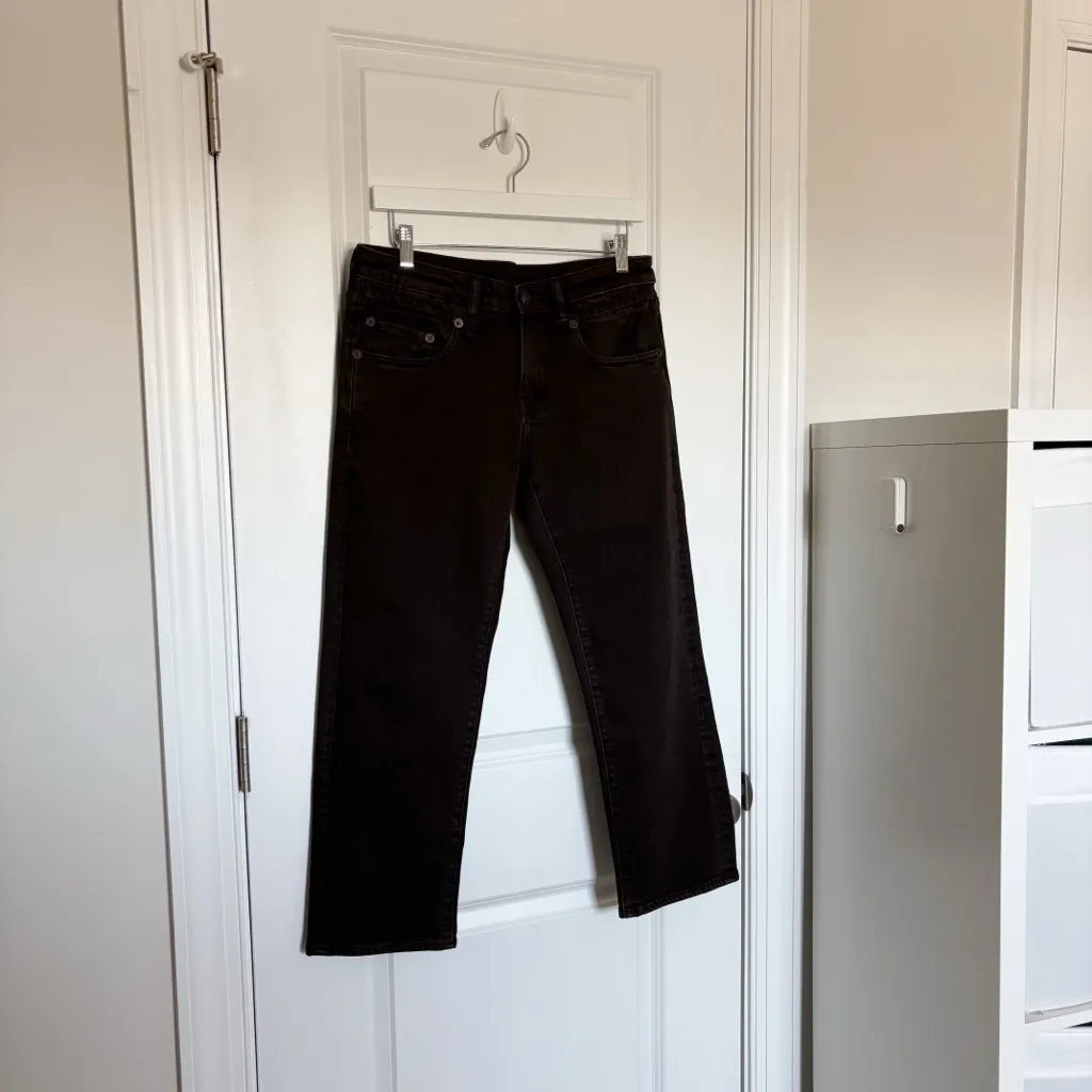 R13 Boy Straight Jeans Chocolate Brown - Image 4
