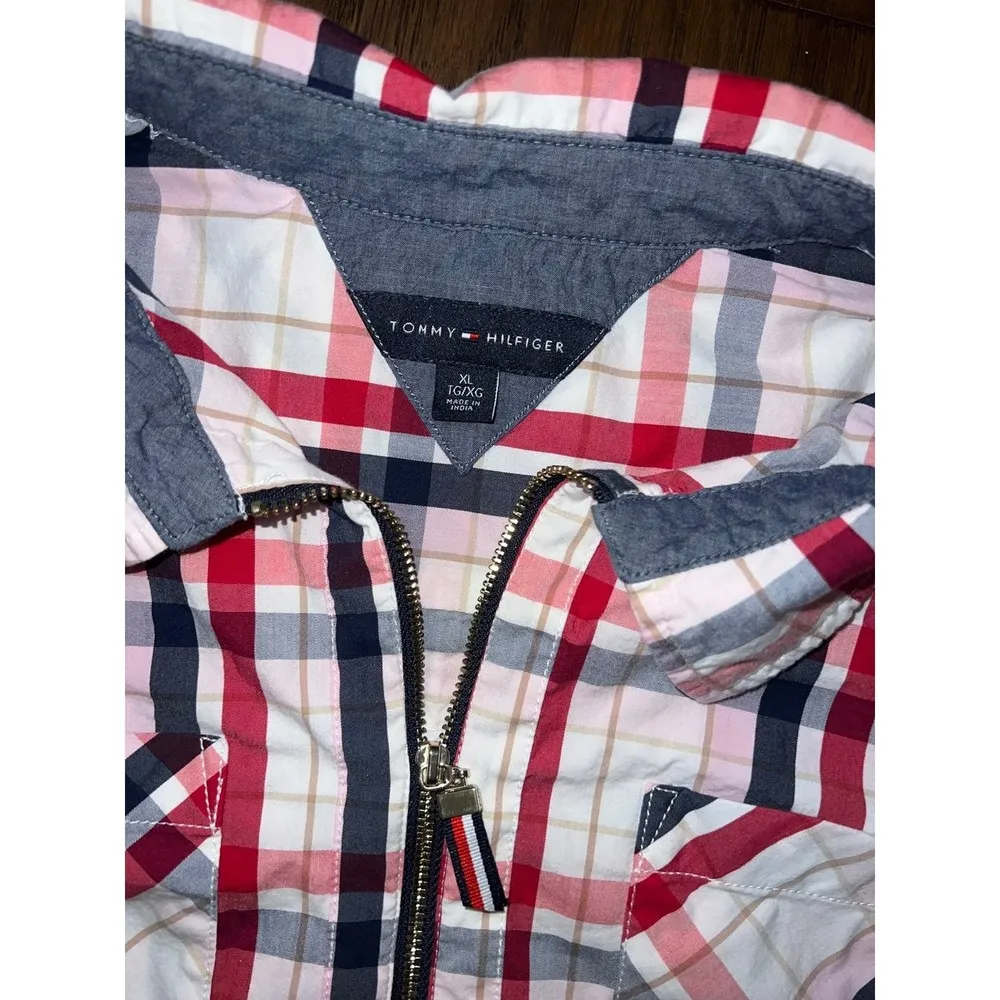 Tommy Hilfiger Plaid Pullover Long Sleeve Checkered Shirt - Image 2