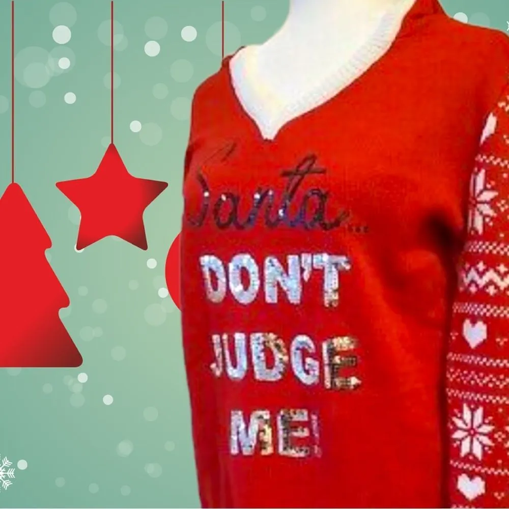 No boundaries cute red Christmas sweater! - Image 2