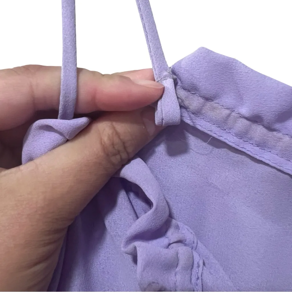 VINTAGE URSULA OF SWITZERLAND Lilac Sheer Mother of The Bride Maxi Dress Sz L Purple Size L - Image 5