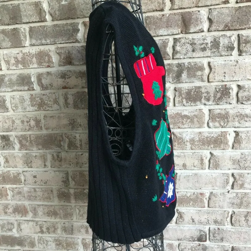 Bryn Connelly Not so Ugly Christmas Vest Large EUC - Image 9