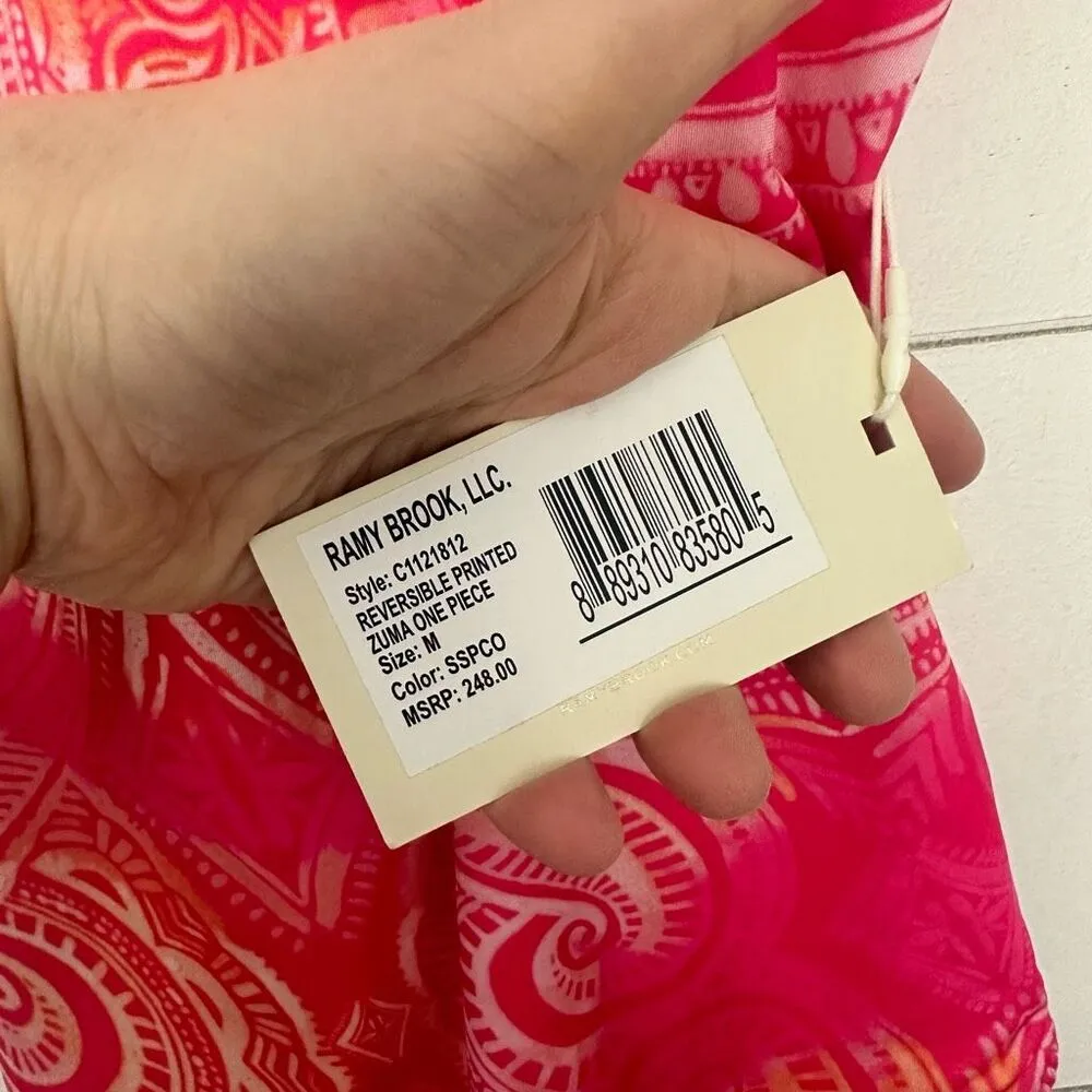 RAMY Brook Women’s Medium Zuma Reversible One Piece Swim NWT Pool Beach Ocean - Image 3