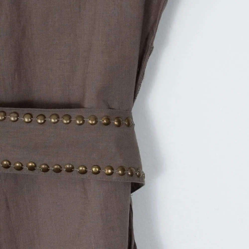 Victoria's Secret Embellished Linen Blend Short Sleeve‎ Dress Womens Size Medium - Image 8