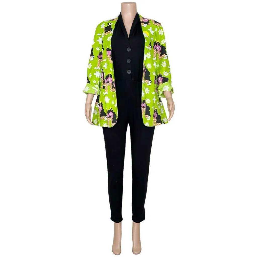 NOOWORKS Cotton Poplin Blazer, Checkered Ladies, Small - Image 8