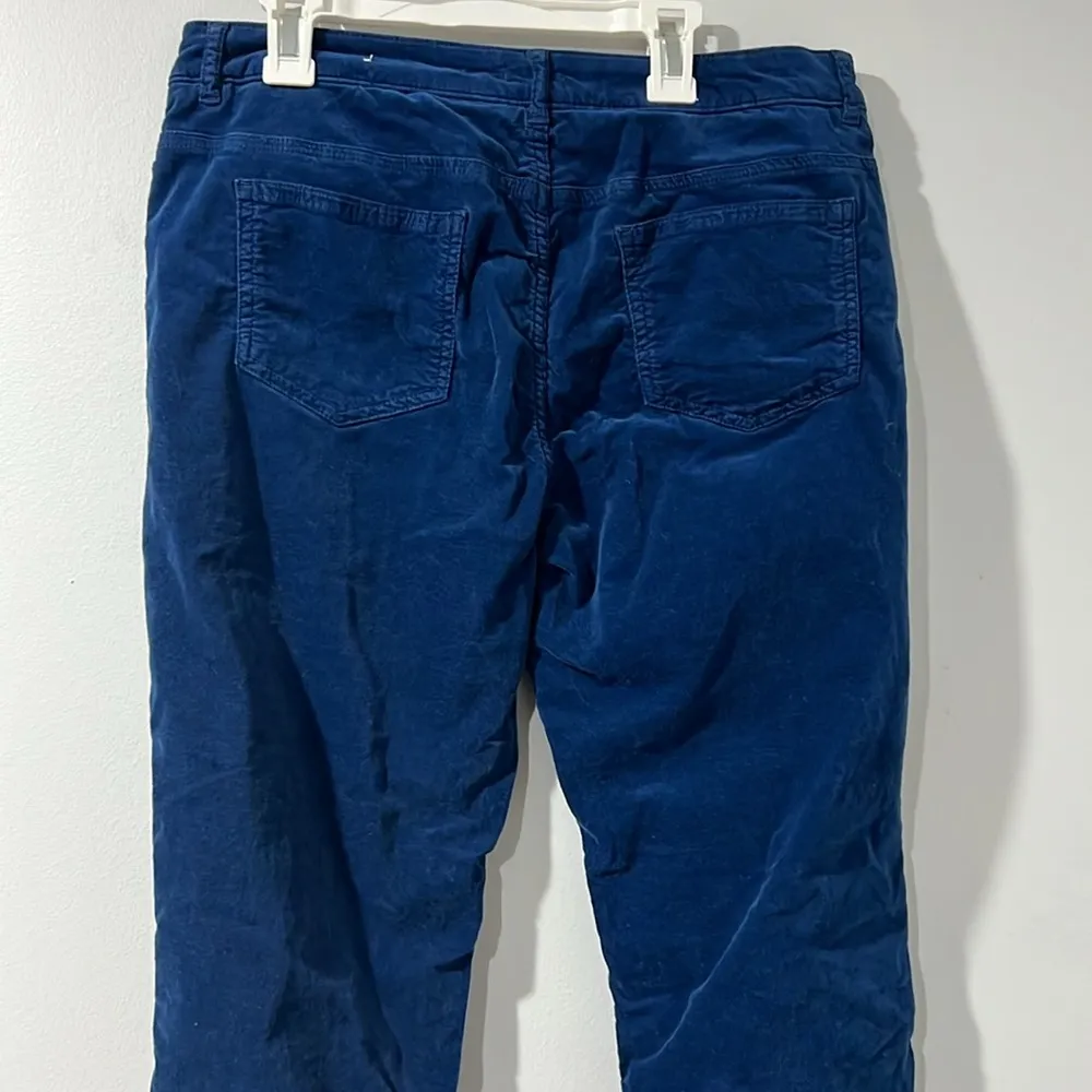 J. McLaughlin Deep Sapphire Velvet Jeans Size 9 - Image 4