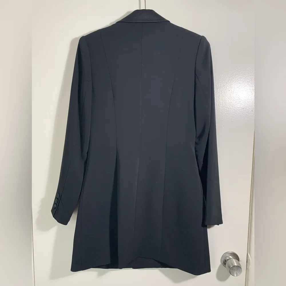 Jay Godfrey, Ace, Black, sequin collar,  tuxedo mini dress. 6 - Image 8