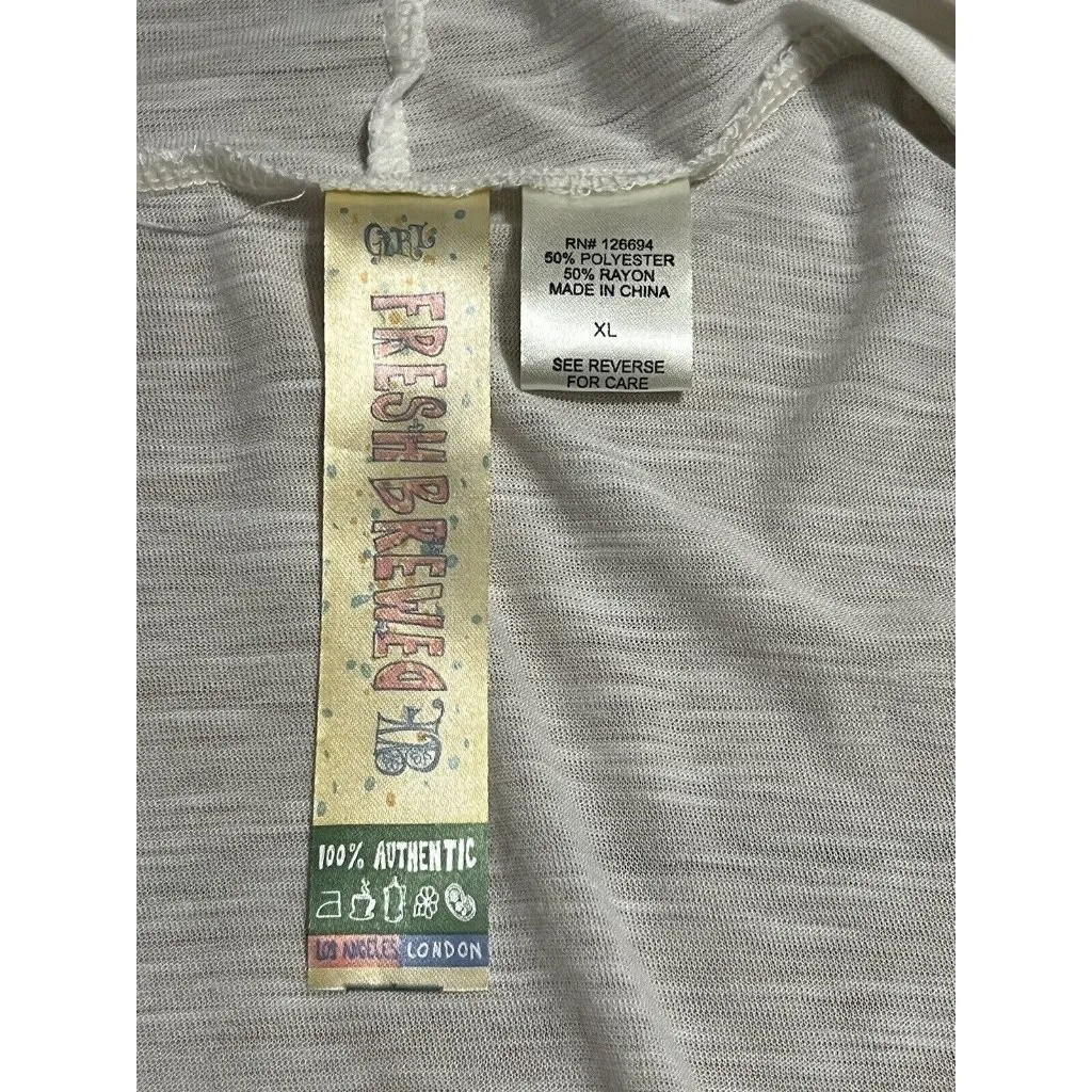 Fresh‎ Brewed Size XL Lightweight Stretch Shirt Beach Travel Breathable Modern White - Image 6