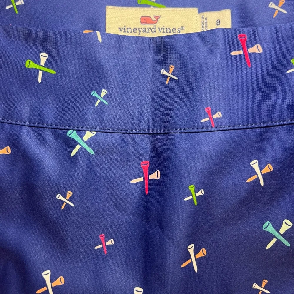 NWOT Vineyard Vines Blue with Golf ⛳️ Tees skirt size8 - Image 5