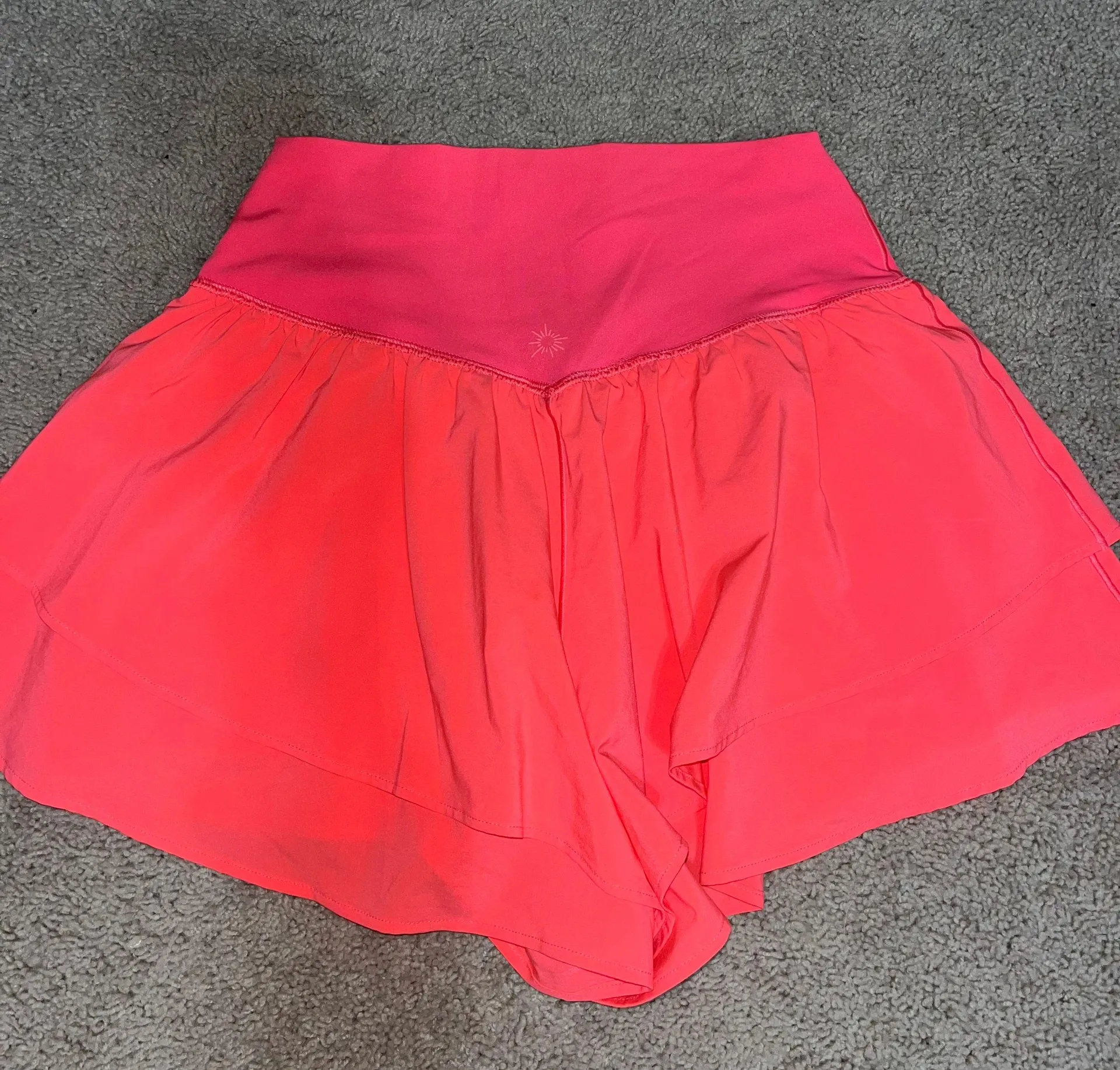 Bright Pink Ruffled Shorts - Image 2