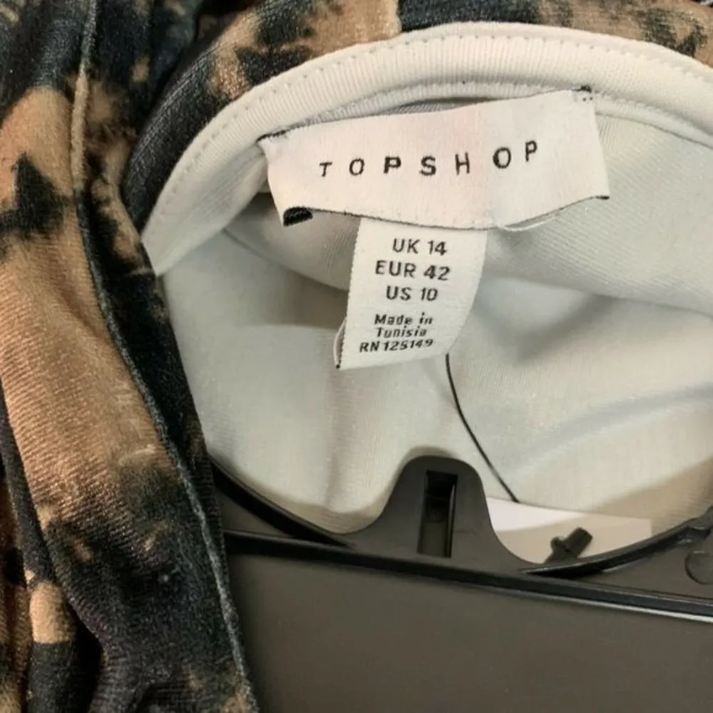 TOPSHOP Womens Multicolor Tie Dye Stretch-jersey Sweatshirt Mini Dress - Image 4