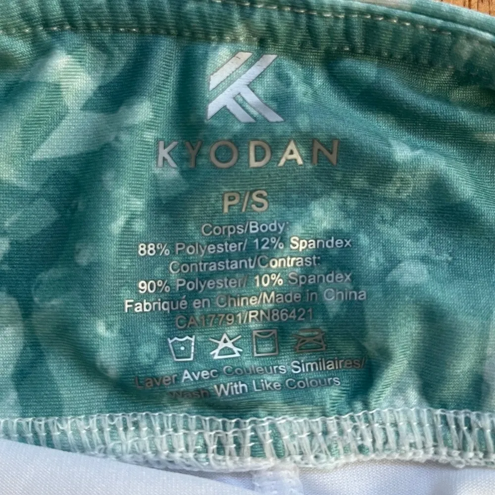 Kyodan Active Pleated Skort Green Spots Pocket Golf Sport Stretch Skirt, Size S - Image 4