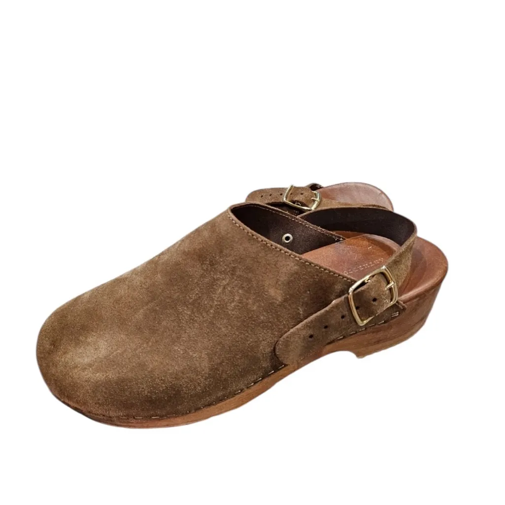 Anthropologie Kelsi Dagger Brooklyn Nash Wood-Bottom Slingback Clogs - Image 5