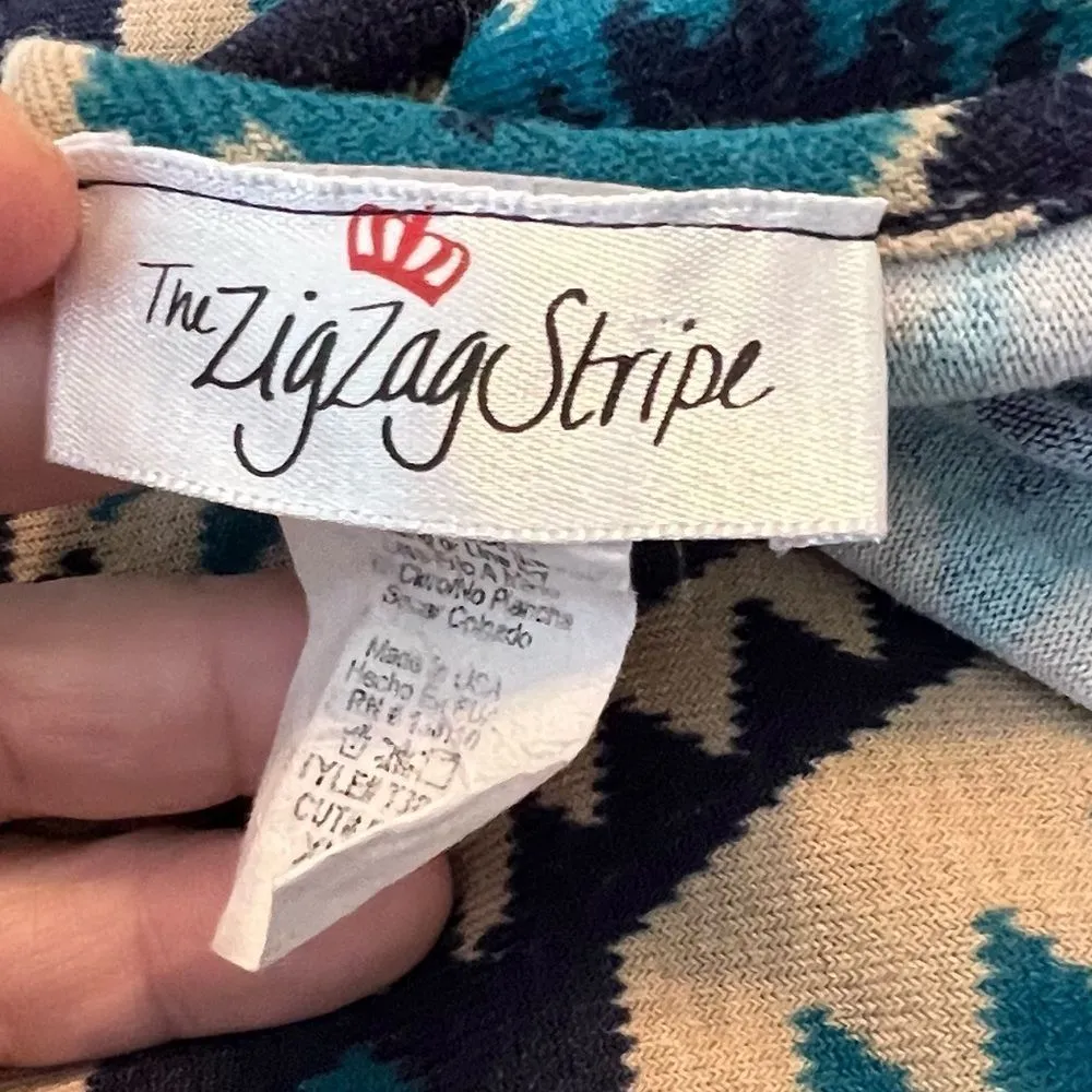 The ZigZag‎ Stripe Top Tan Size XL - Image 8