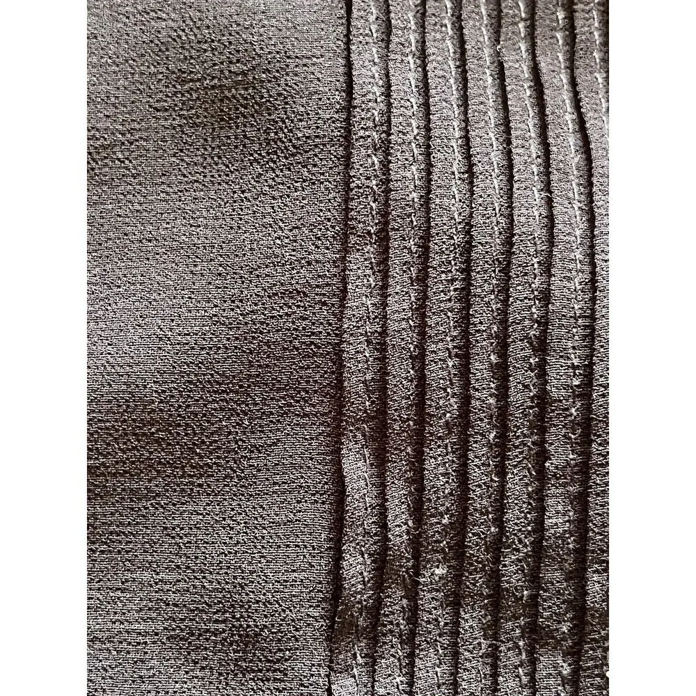 Fate Women’s Navy Blue Sheer Pleated Button Down Blouse Size S Romantic Goth - Image 10