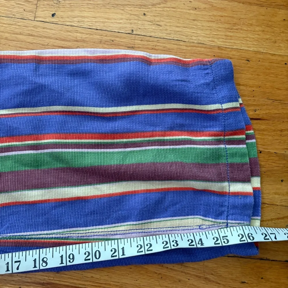 Free People La Paz Striped Cotton Crops Size 2 - Image 6