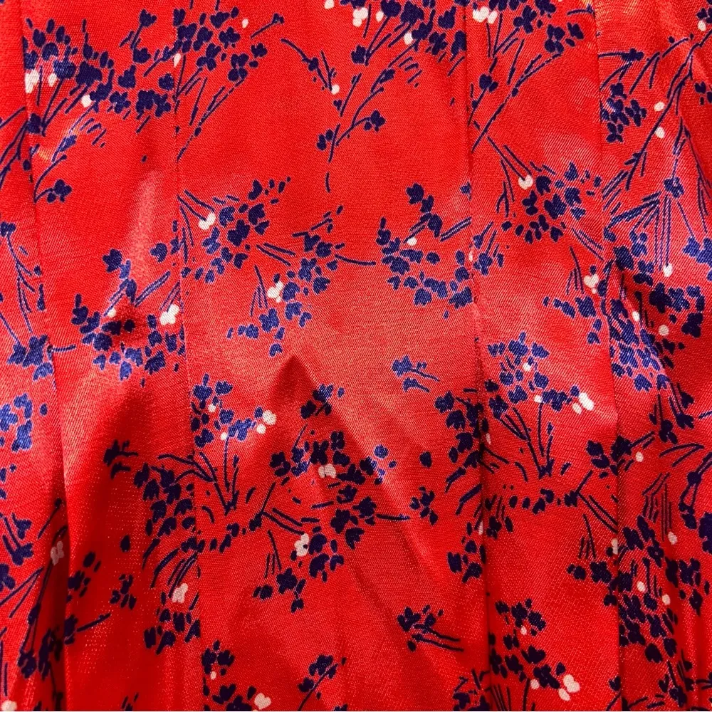 Top shop Women’s Red Moroccan Satin Dress Size 8 - Image 8