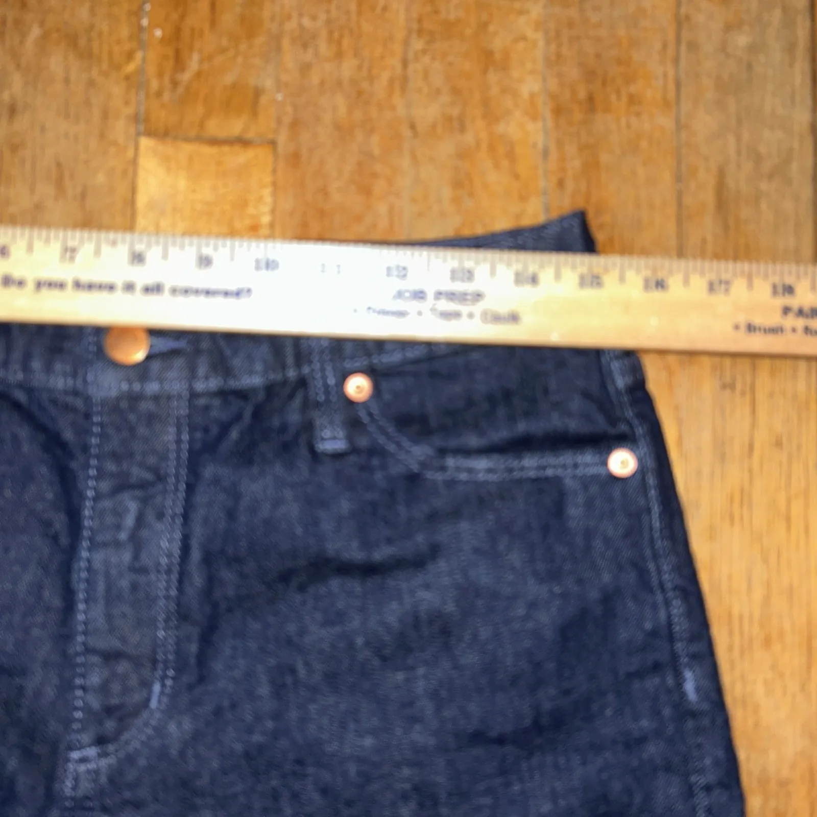 Universal‎ Thread Jean Shorts Vintage Midi 11" Rise Cuffed Women's Sz. 6/28R New - Image 4