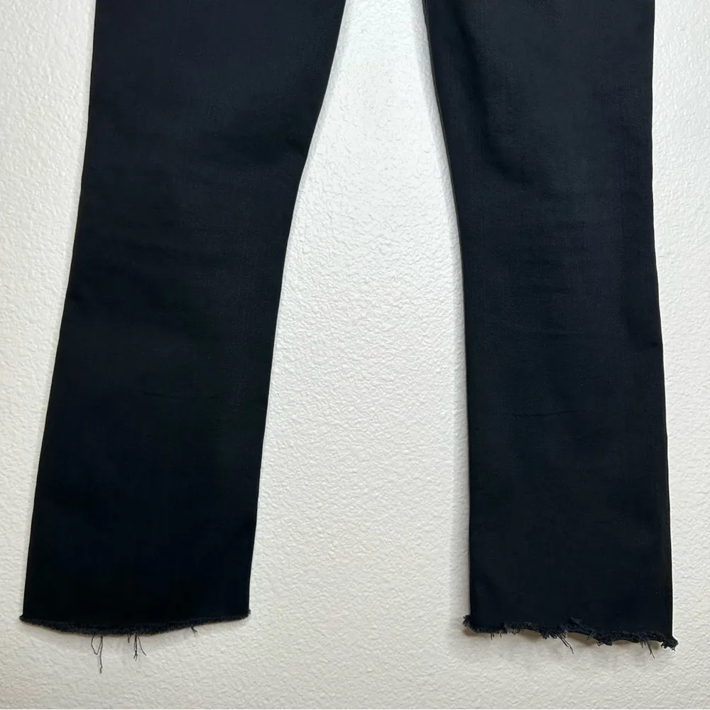 Mother Insider Crop Step Fray jeans Not Guilty 30 Black - Image 12
