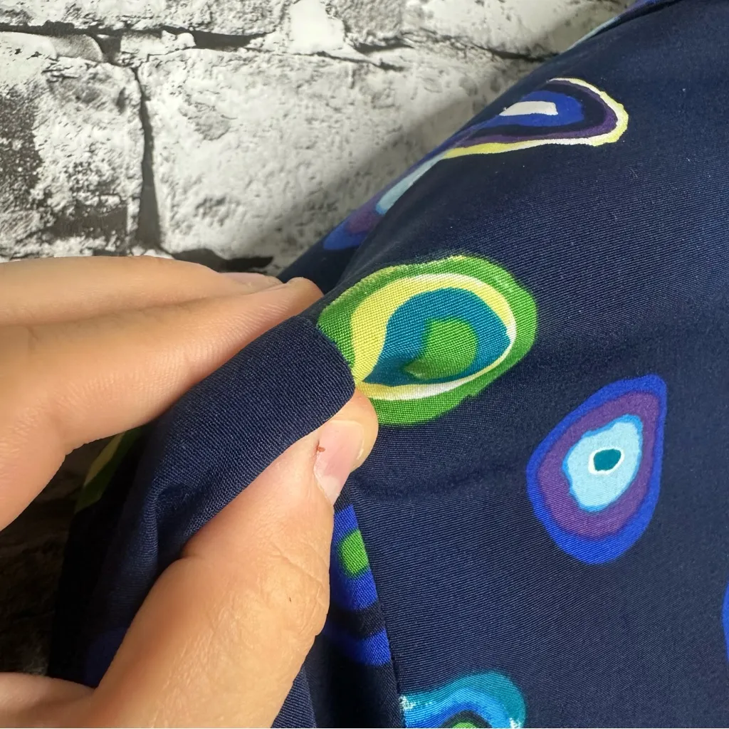 Impressions Blue and Green Patterned Shirt - Image 10