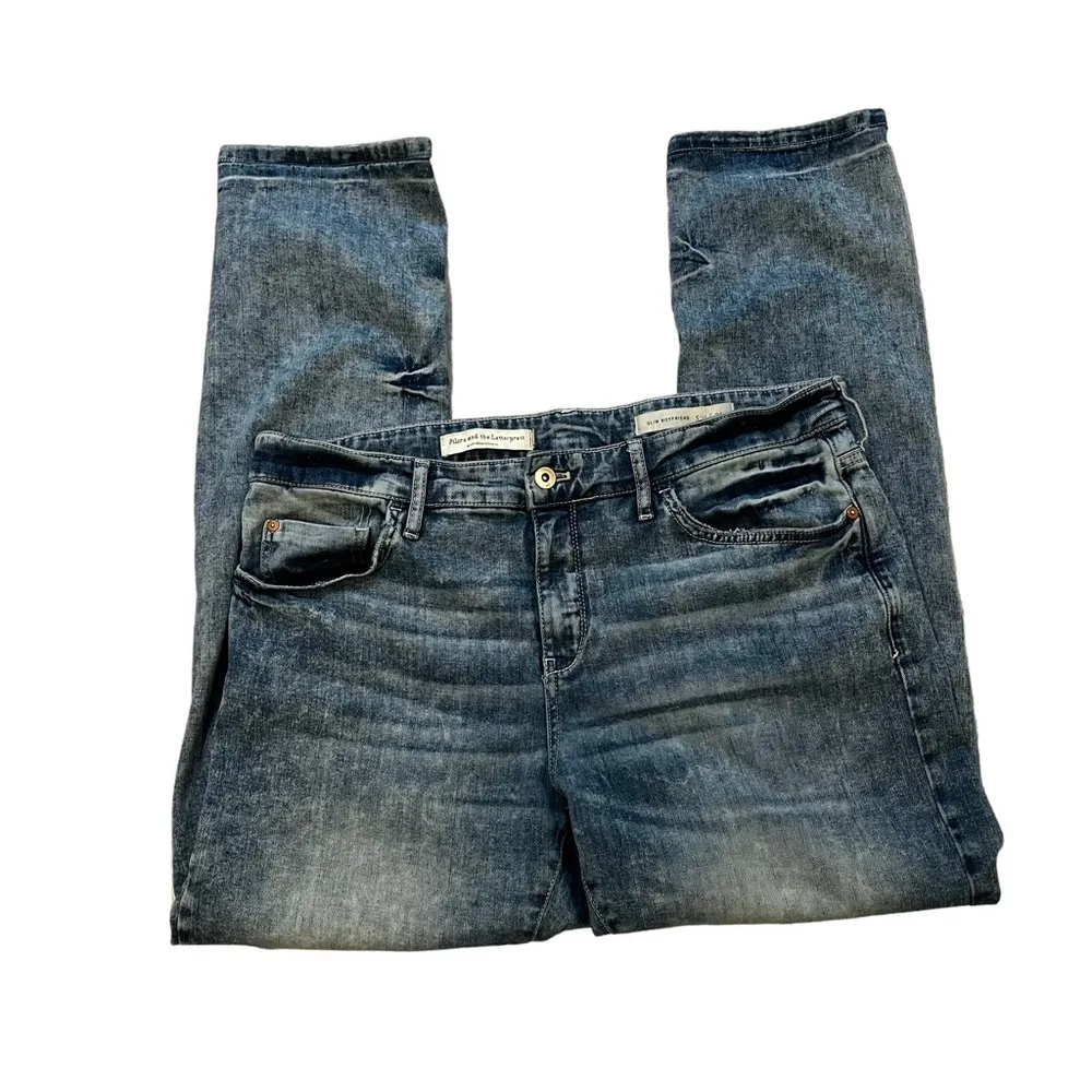 Pilcro And The Letterpress Distressed Slim Boyfriend Jean, Sz 31 - Image 6