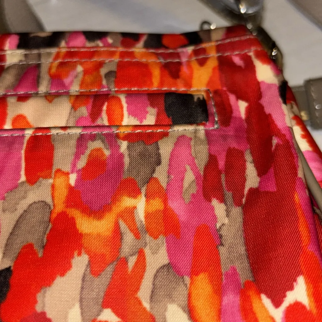 BRIGHTON “MILANO” CROSSBODY MULTI COLORED WITH TAUPE COLORED CROSSBODY STRAP - Image 7