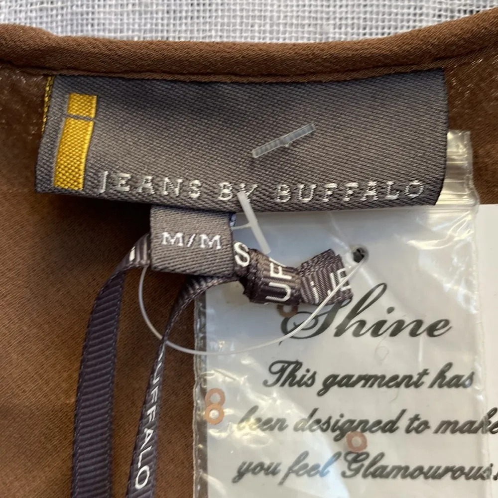 Jeans by Buffalo NWT cold shoulder sequined blouse. - Image 7